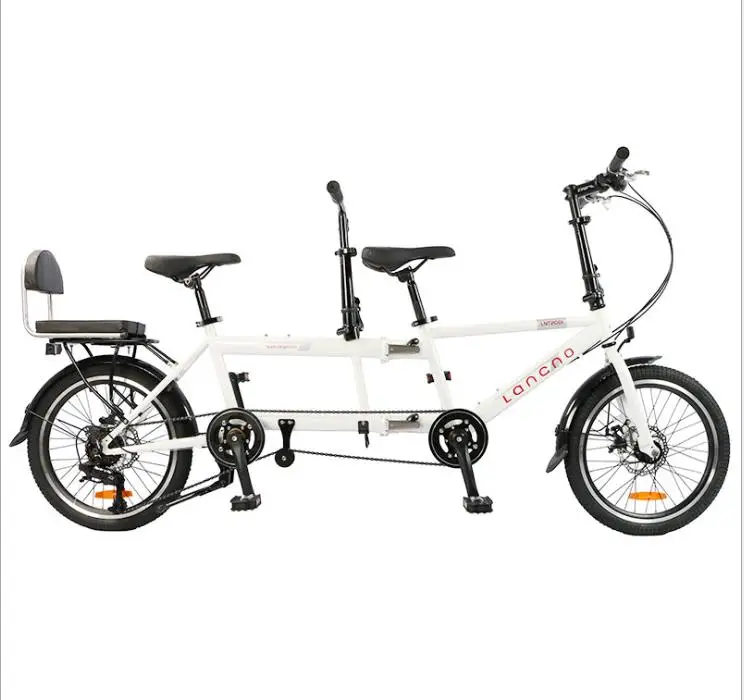 Тандемный велосипед для папы и сына складной пары путешествий экскурсионный