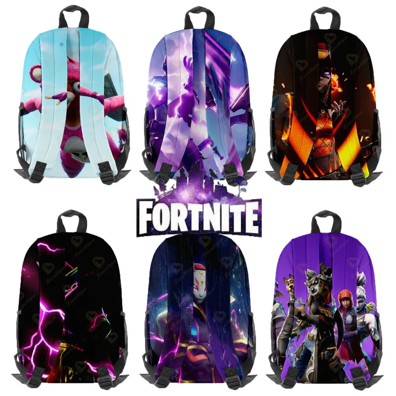 

Fortnite Backpack Boys Girls School Bags Mezzanine Pocket Backpacks Laptop Zipper Bookbag Women Canvas Backpack Travel Rucksack