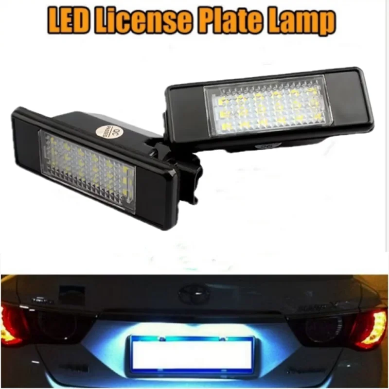 2X для Citroen C2 C3 C5 C6 C8 и Peugeot 106 1007 207CC 307 308 3008 406 508 607 светодиодный номерной знак задний