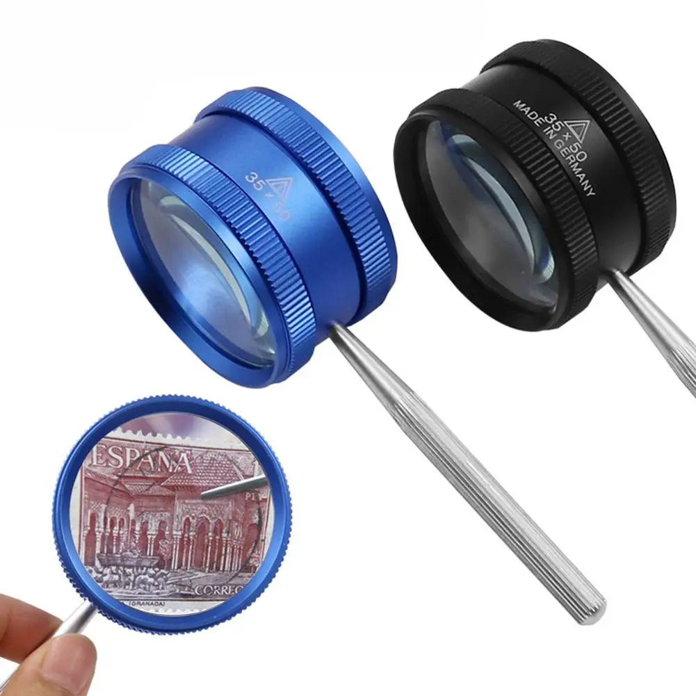 

30X50mmPortable Handheld Jewelry Magnifying Opticals Glass For Watch Repair Tool Handle Loup Magnifier dropshipping hotselling