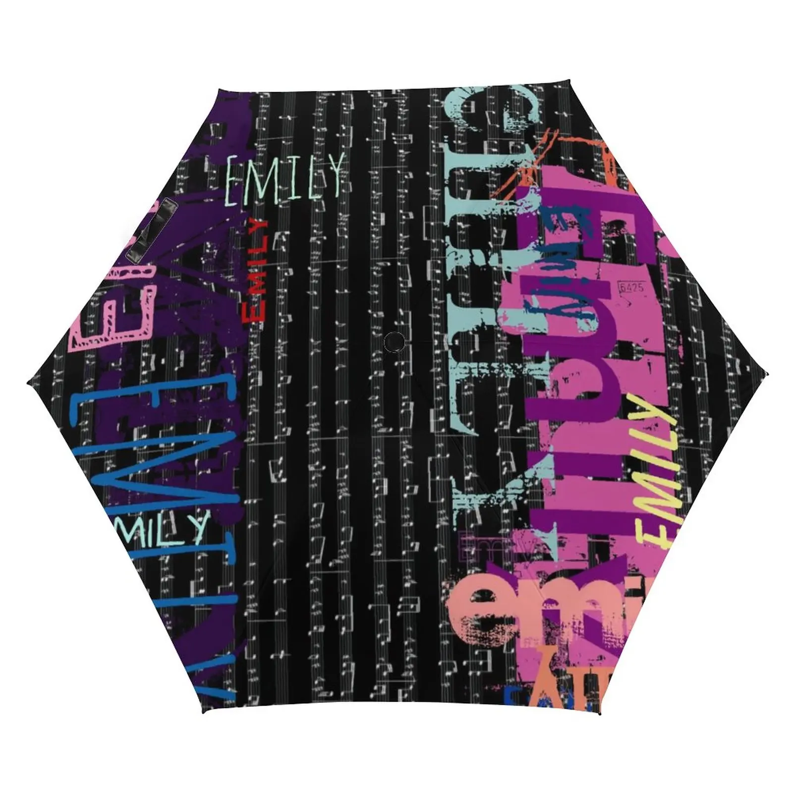 Красочные слова граффити 3-кратный неавтоматический зонт для экзамена глаз с