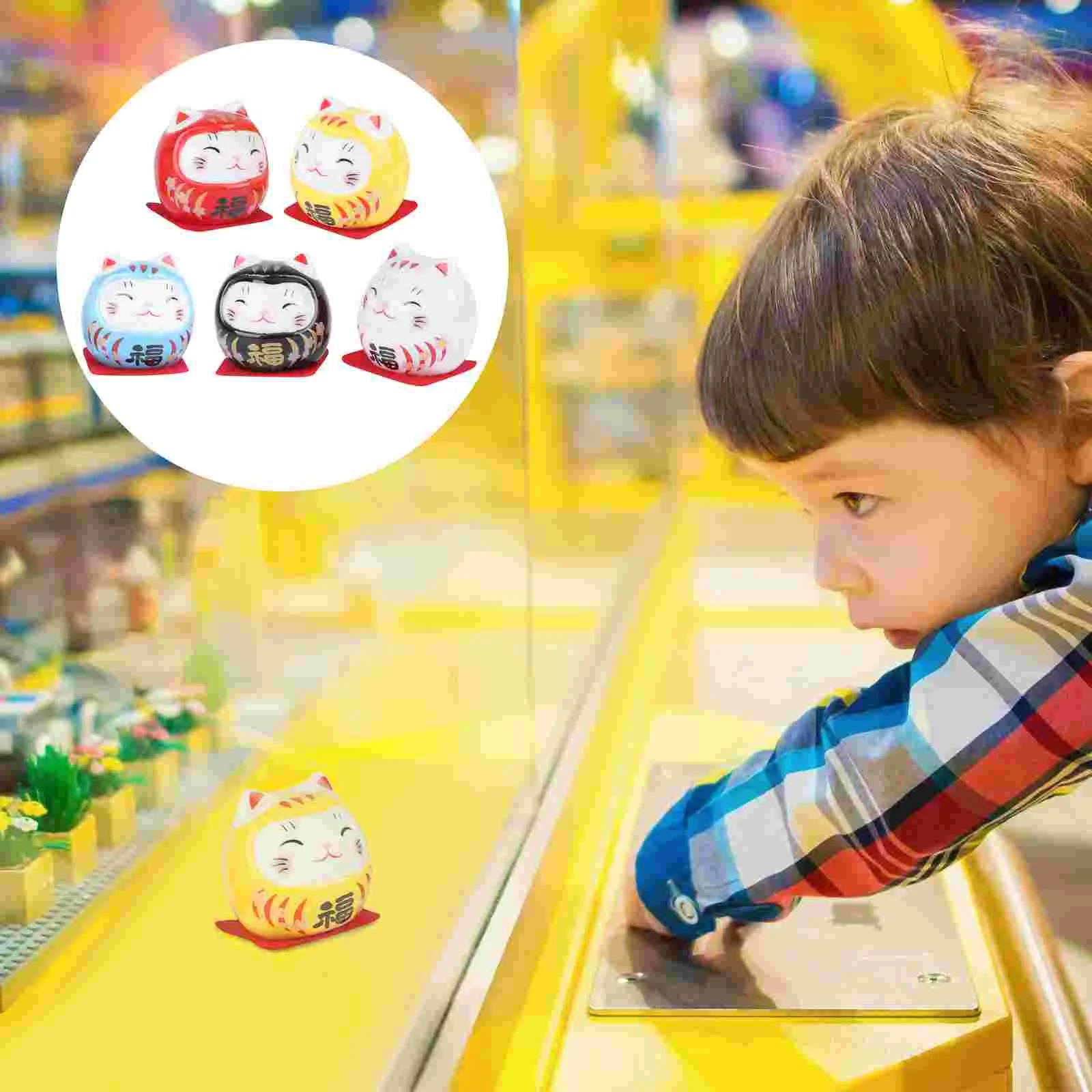 5 шт. украшения Bodhidharma реквизит для вечеринки керамическое украшение японская