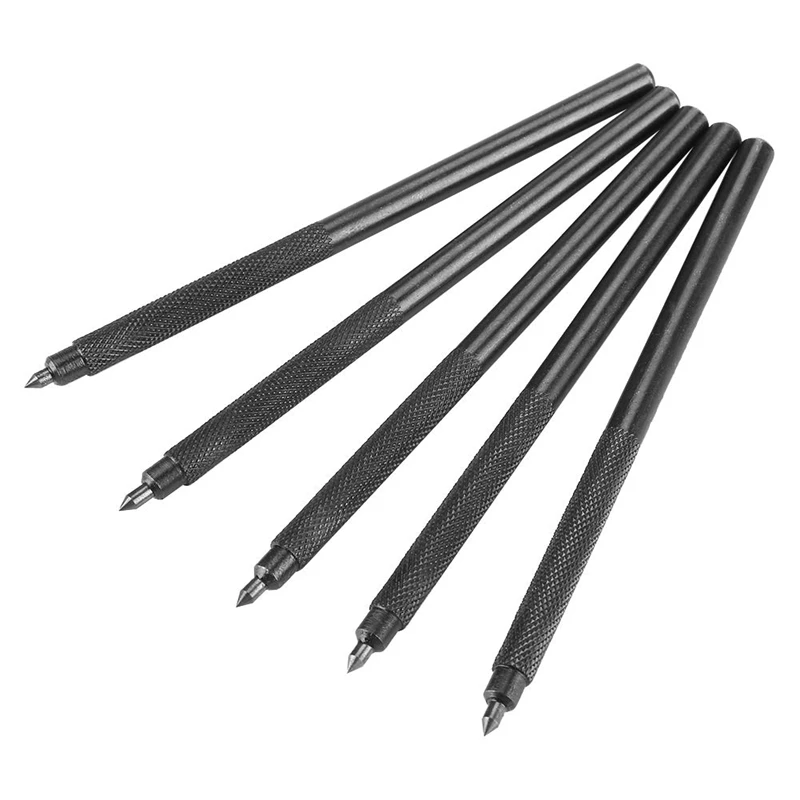 

Big Deal Metal Scribe Tool, 5Pcs Pocket Alloy Scriber Scribe Pen With Carbide Tip For Ceramic Metal And Glass Plate