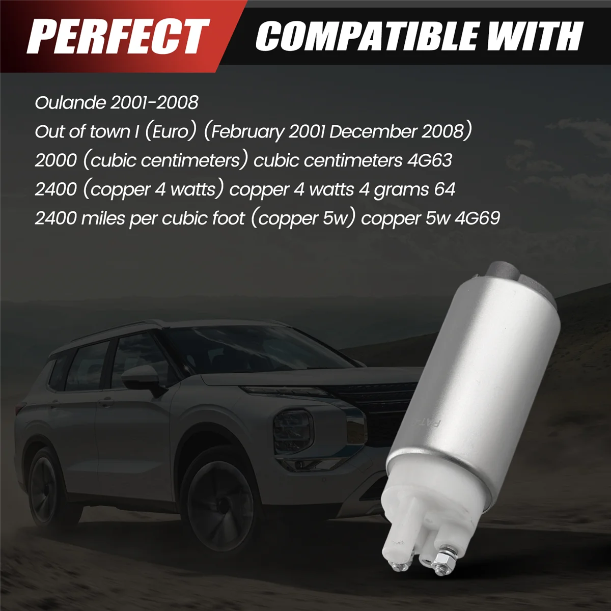 Комплект топливного насоса MR 968070 Для Mitsubishi Outlander Airtrek CU2W CU4W CU5W 2.4L 4G63 4G64 4G69 2001-2008