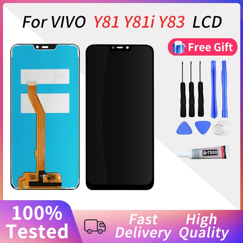

100%Tested For VIVO Y81 Y81i Y83 LCD Display Touch Screen Digitizer Panel Assembly Replacement Parts Free Tools 6.22 inch