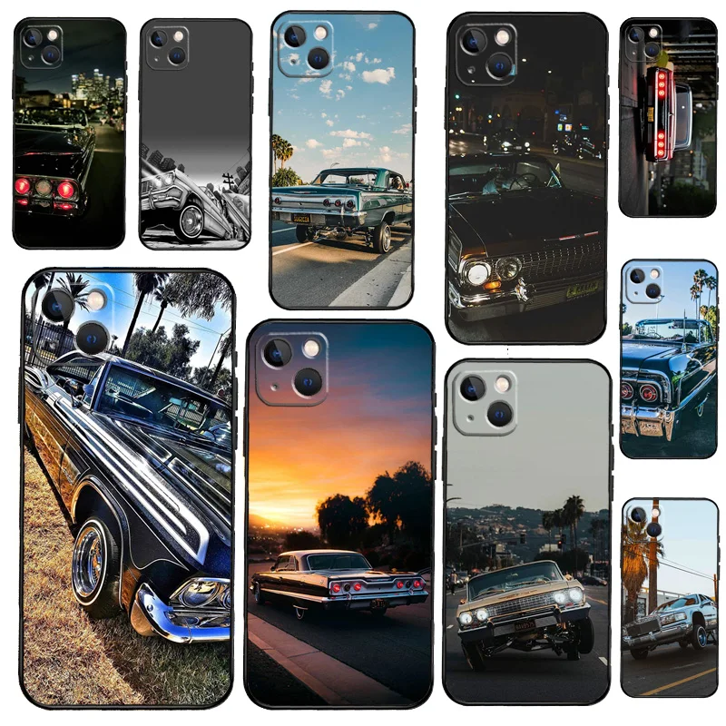 Чехол для телефона Lowrider Cars iPhone 16 15 14 Pro Max 11 12 13 Mini XR 16e Plus Cover Coque