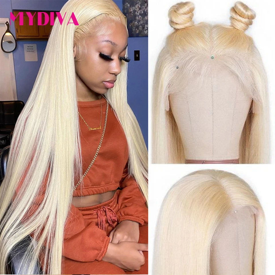 

13x4 13x6 613 Lace Frontal Wig Hd Tranparent Lace Frontal Wig Pre Plucked Blonde Lace Front Wig Human Hair 30 40 Inch For Women