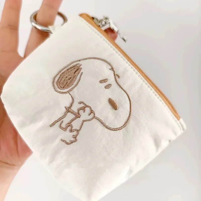 Фото Милая сумочка-органайзер Snoopys Best Friend, портативный подвесной чехол для наушников, мини-кошелек для монет, подвеска для девочек №2