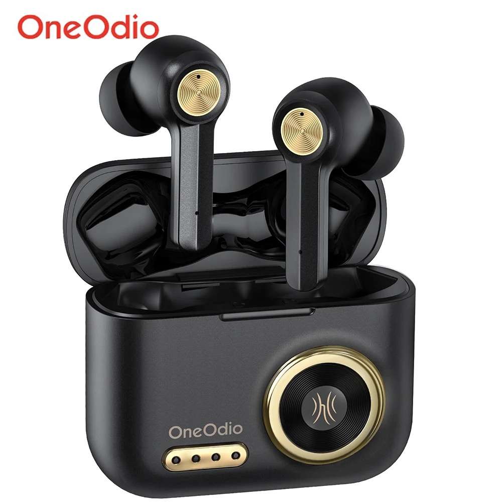 

F2 Bluetooth Earphones HiFi Stereo Wireless Earbuds With Microphone 48Hrs Playtime TWS Retro Bluetooth 5.0 Headset AAC
