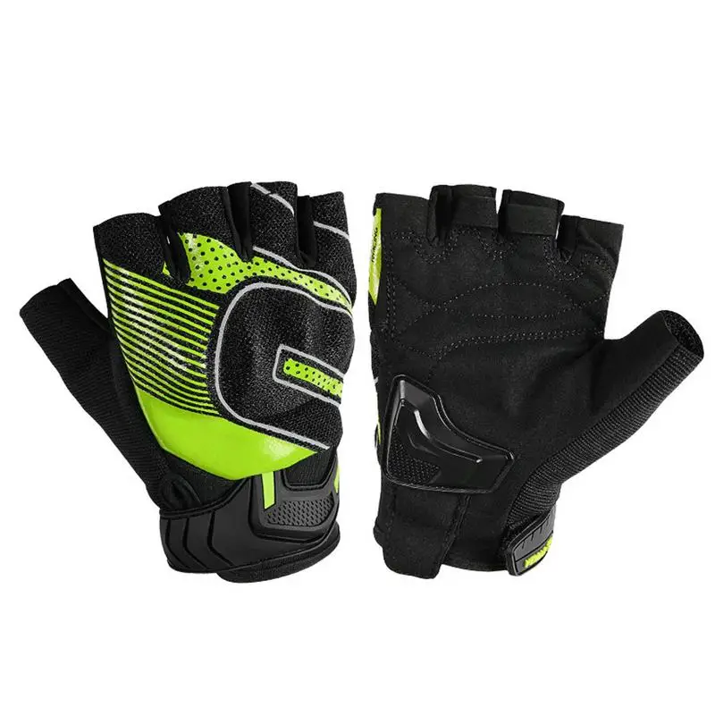 

Motorcycle Gloves Non-Slip Fingerless Motorbike Gloves Riding Gloves With Gel Palm Hard Knuckle Protection Motorbike Gloves With