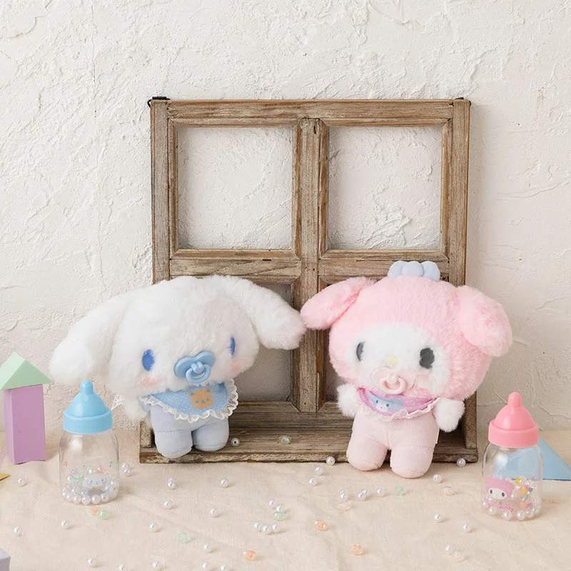 

Sanrios Kawaii Cinnamoroll My Melody подушка для кровати детское платье комплект мягкий плюшевый Девочка Сердце Kawaii искусственный набор милый подарок для куклы