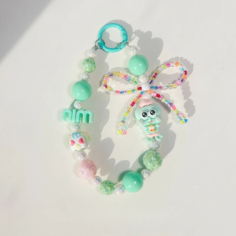 Губка Боб цепочка для сотового телефона подвеска на запястье милый кулон из