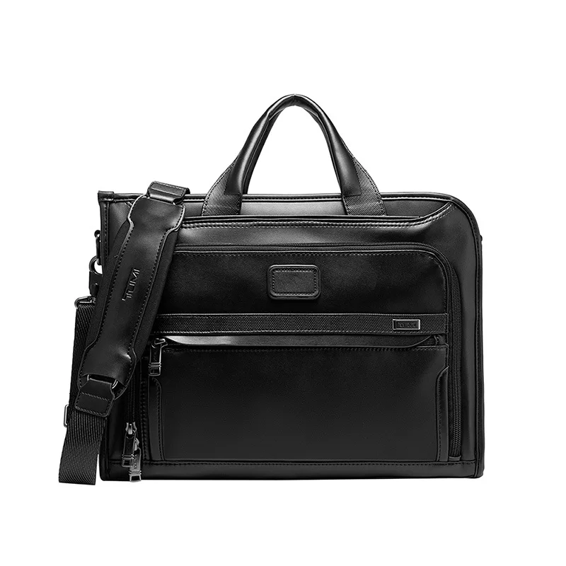 Alpha 3 Series Men's Super Transition Leather Business One Shoulder Handbag Computer Briefcase 9603110D3