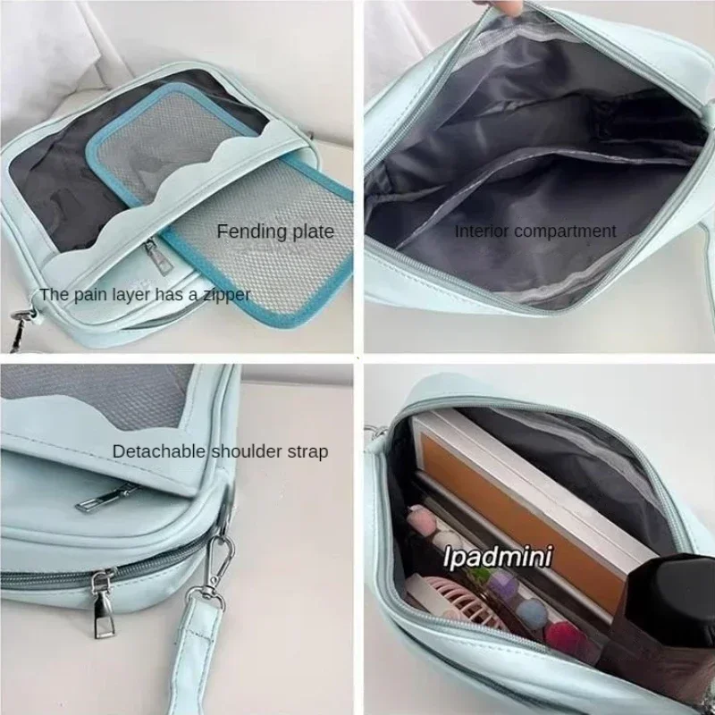 Японская сумка Harajuku Ita для женщин прозрачная карманная из искусственной кожи Itabag