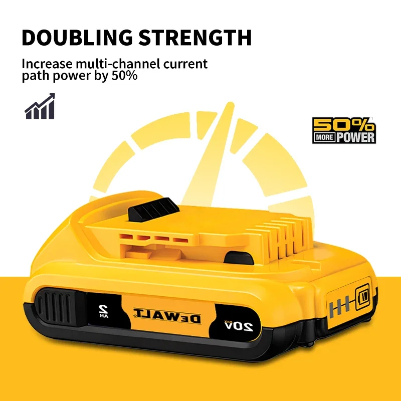 Оригинальная литиевая батарея Dewalt DCBP520 20 В 2 Ач перезаряжаемая легкая