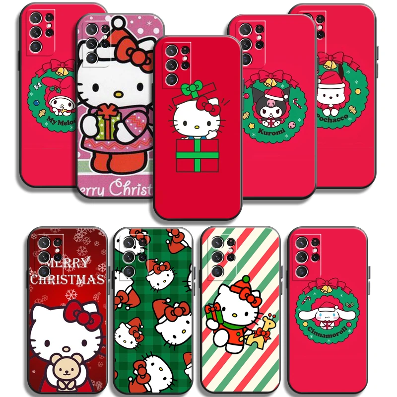

Hello Kitty Christmas Phone Cases For Samsung Galaxy A72 52 A21S A31 A71 A51 5G A42 5G A20 A21 A22 4G A22 5G A20 A32 5G A11