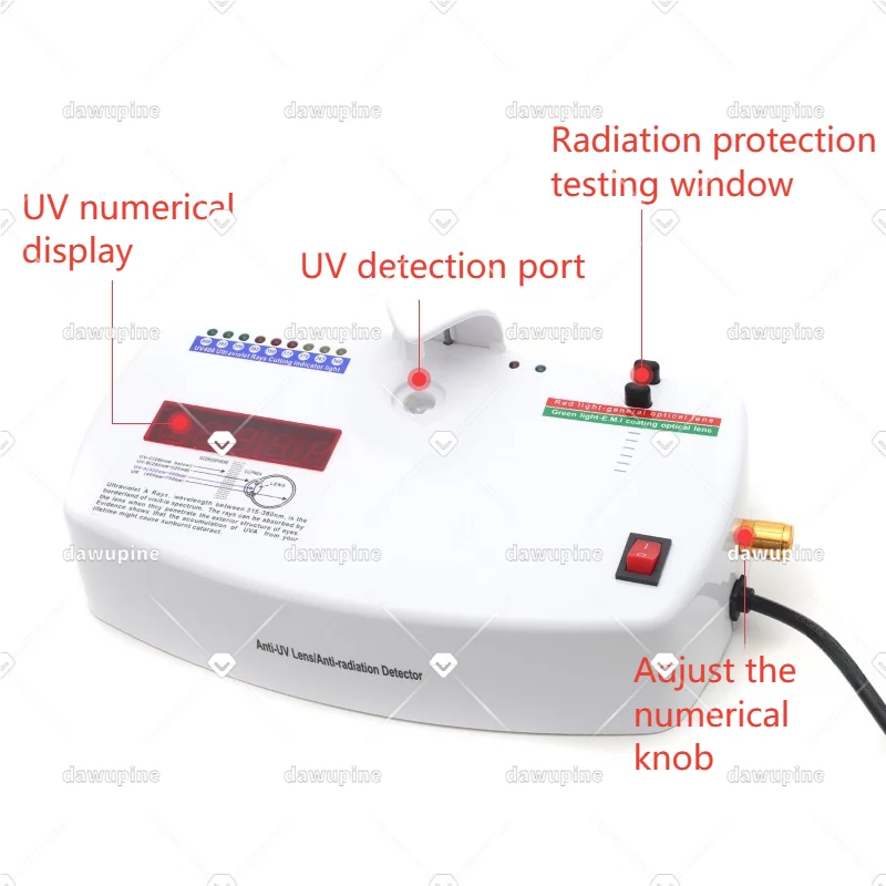 

Солнцезащитные очки Glasse, защита от ультрафиолета, тестер UV400, измеритель линз, тест на излучение, многофункциональное оборудование для очков