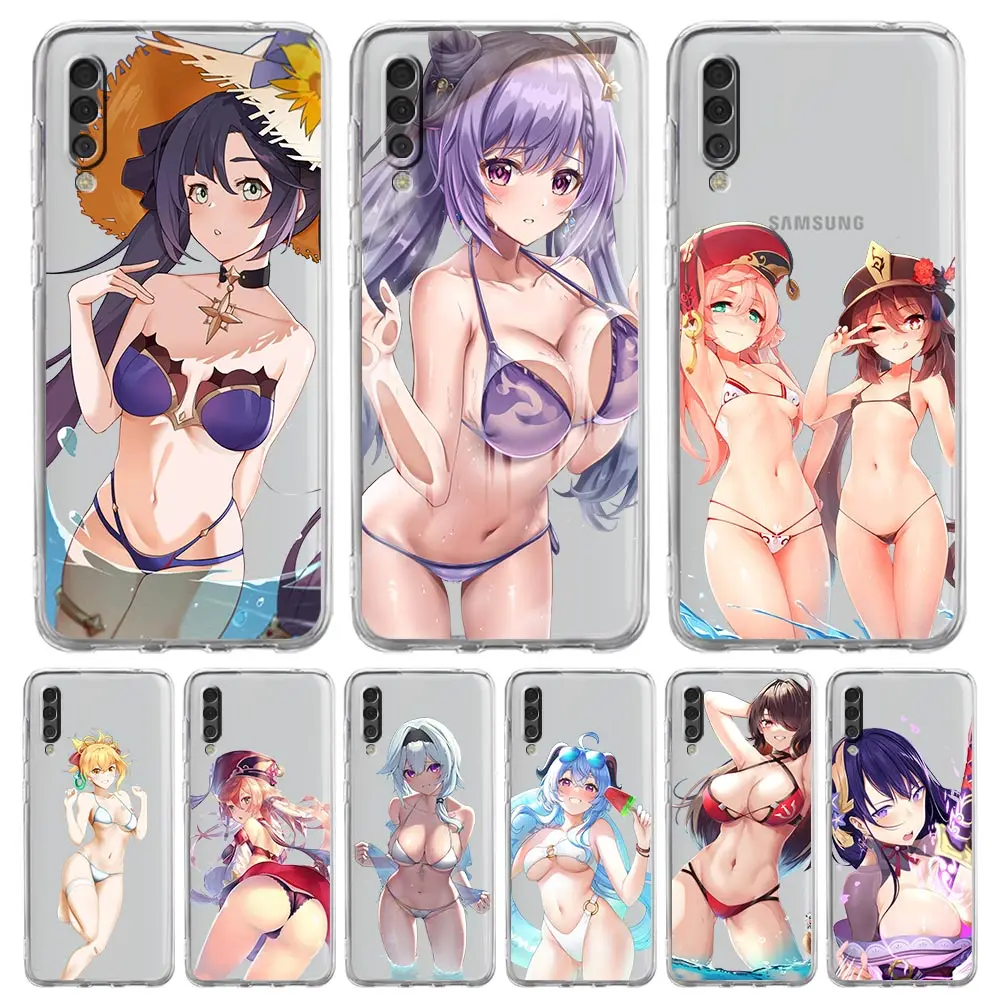 

Genshin Impact Sexy Cute Girl Phone Case For Samsung Galaxy A12 A32 A50 A70 A20E A20S A10S A22 A30 A40 A52S A72 5G A02S Cover