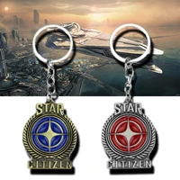 llavero star citizen keychains united empire of earth uee keyring squadron 42 star engine cry engine hot pc game accessories