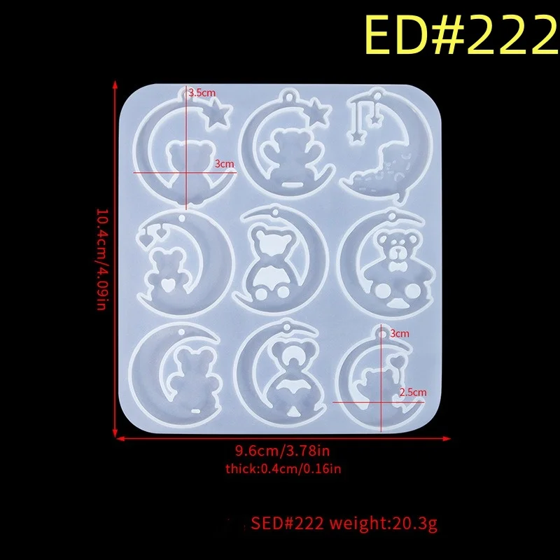Рождественская луна серии серьги силиконовая форма DIY ювелирные изделия с