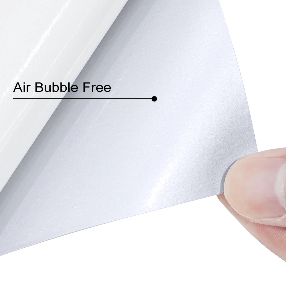 Серебряная виниловая пленка с гальваническим покрытием наклейка без пузырьков