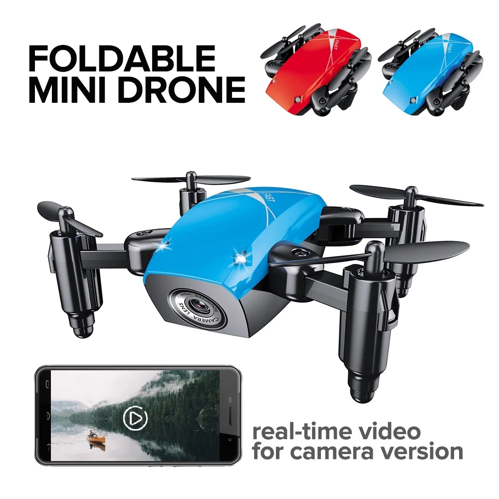 

JD JY018 FPV Radio R/C Portable Quadcopter 720P Camera WiFi Foldable Selfie Pocket Drone VS E58 Remote Control Flycam Helicopter