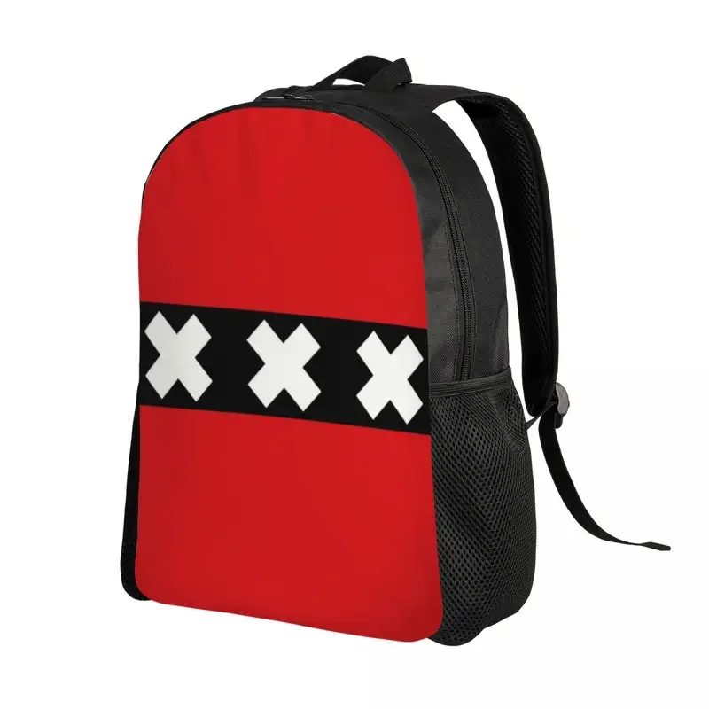 Дорожный рюкзак с флагом Амстердама для мужчин и женщин школьный ранец ноутбука