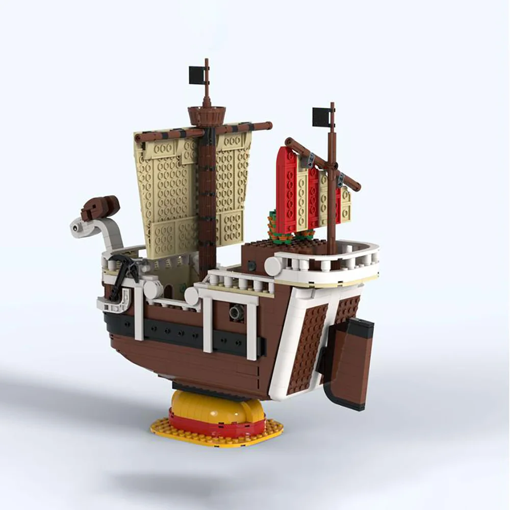 MOC Веселая версия и быстрый парусный корабль строительный блок морские