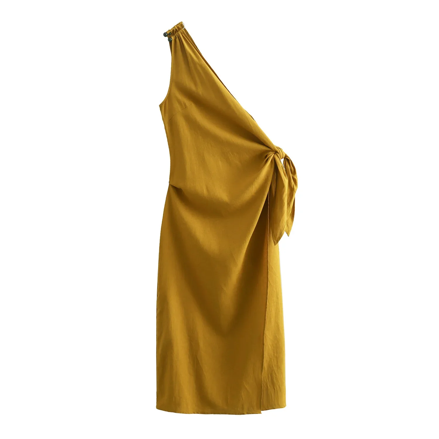 Новинка Весна 2024 женская одежда в европейском стиле модное стройнящее платье