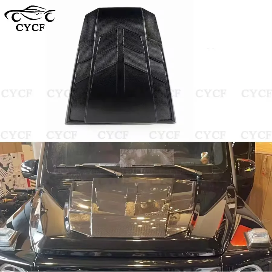 Для Mercedes Benz G-Class W464 G500 G550 2019 + крышка двигателя из углеродного волокна передняя