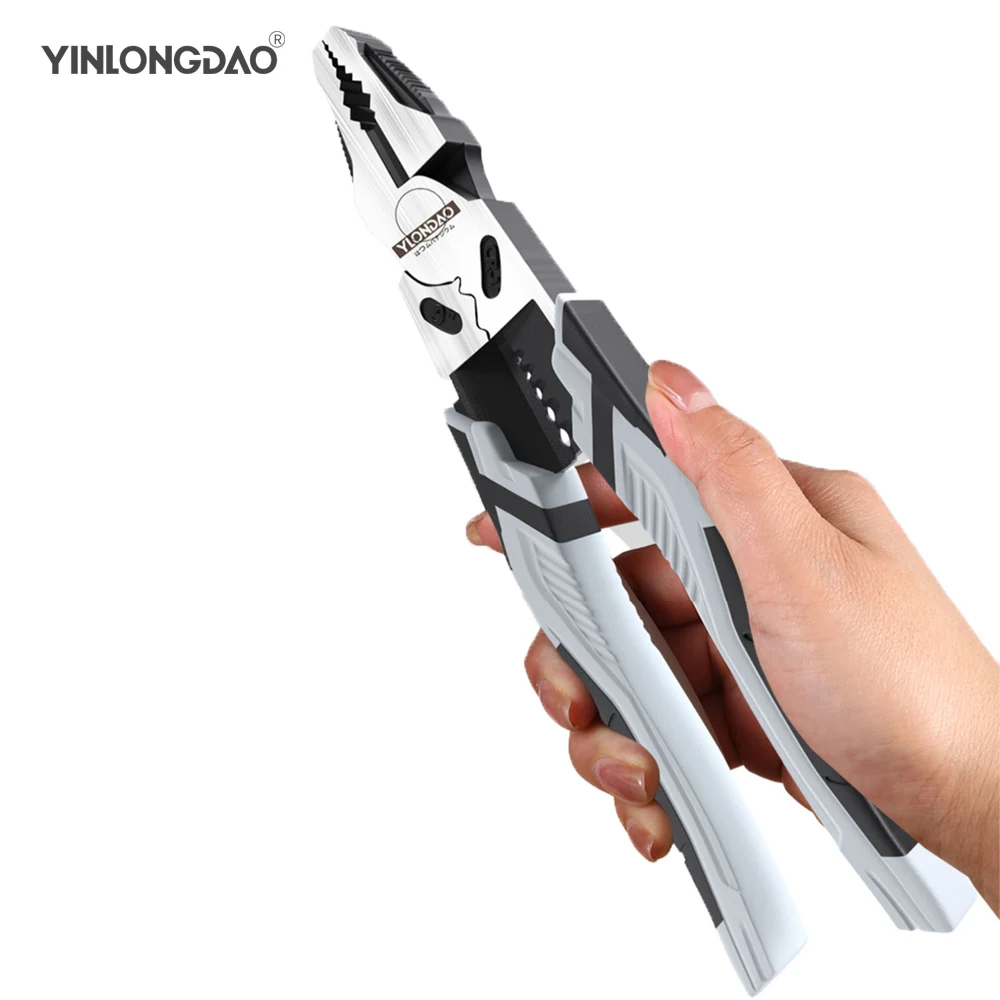 

YINLONGDAO Diagonal Pliers Multifunctional Needle Nose Pliers Wire Cutters Stripper Cable Cutter Terminal Crimping Tool