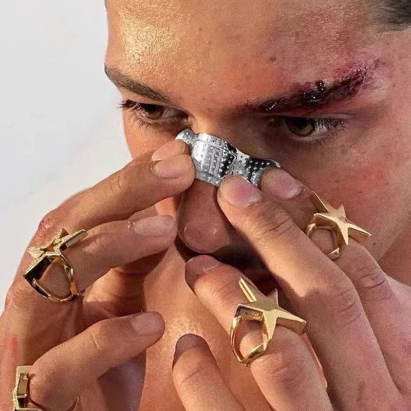 Металлический зажим для носа модный пластырь вечерние туризм ночной клуб