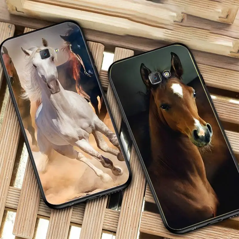

Running Horses Animal Phone Case for Samsung J 2 3 4 5 6 7 8 prime plus 2018 2017 2016 core