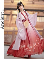 hanfu chinese style tang dynasty tradition empress of china princess dress improvement folk dance costumes retro fashion woman