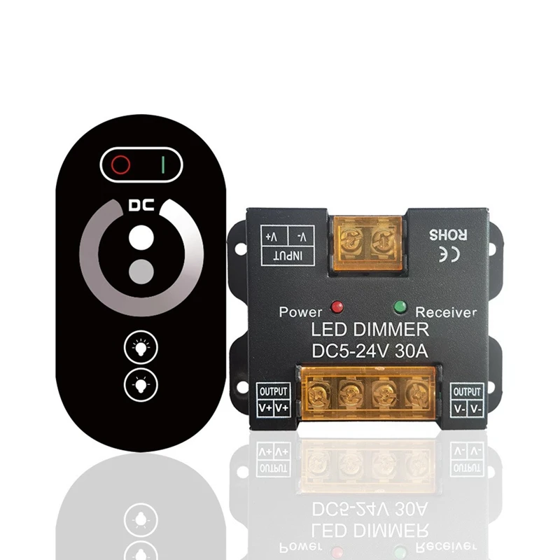 

RF 30A Touch Dc12v Dc24v RF Touch Controller Kit RF 30A Touch Controller LED Dimmer For LED Lights