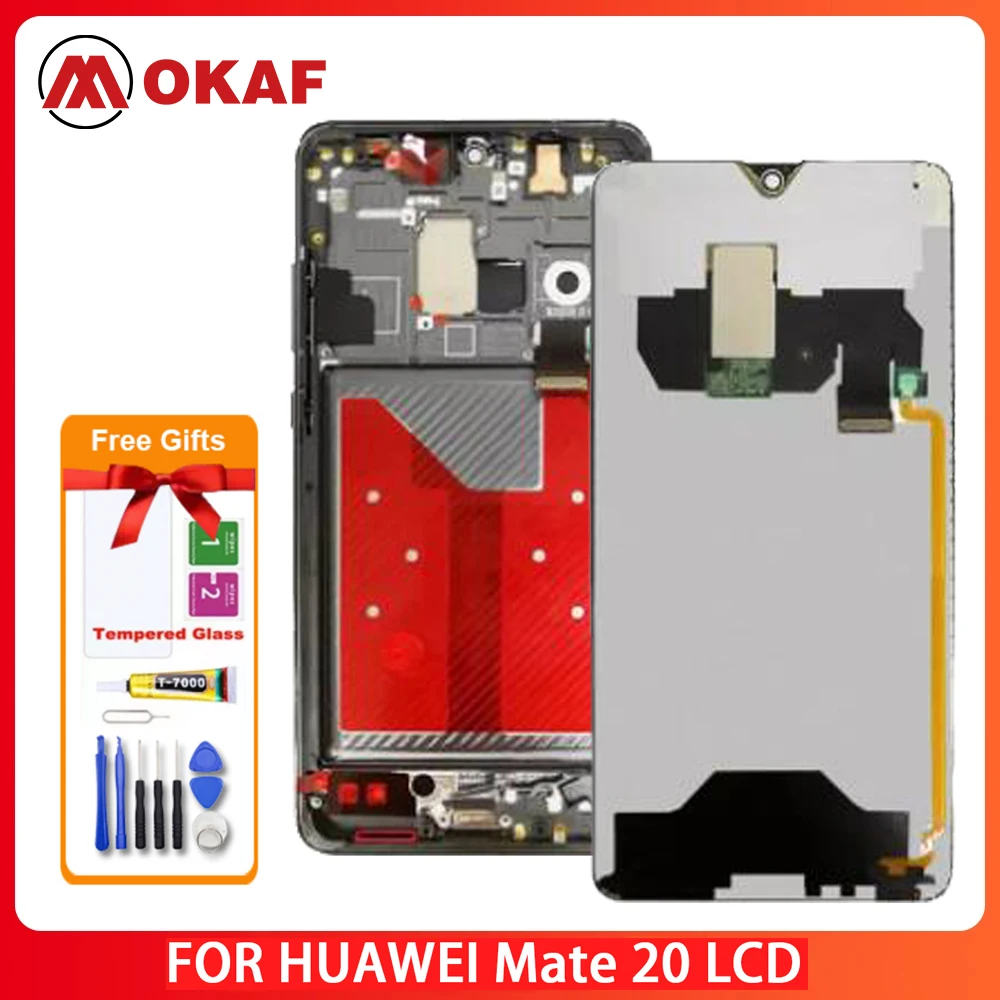 

OKANFU New Original LCD For Huawei Mate 20 LCD DisplayTouch Screen Panel Sensor Digitizer Assembly For Mate 20 LCD 100% Tested