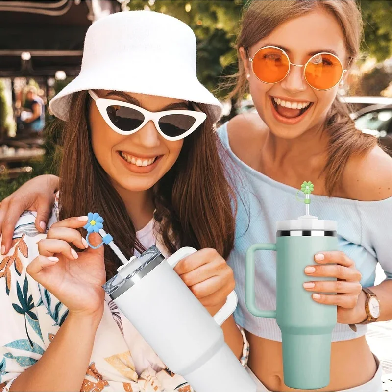 Соломенные чехлы Daisy для стакана Stanley 30 и 40 унций силиконовый топпер соломинки