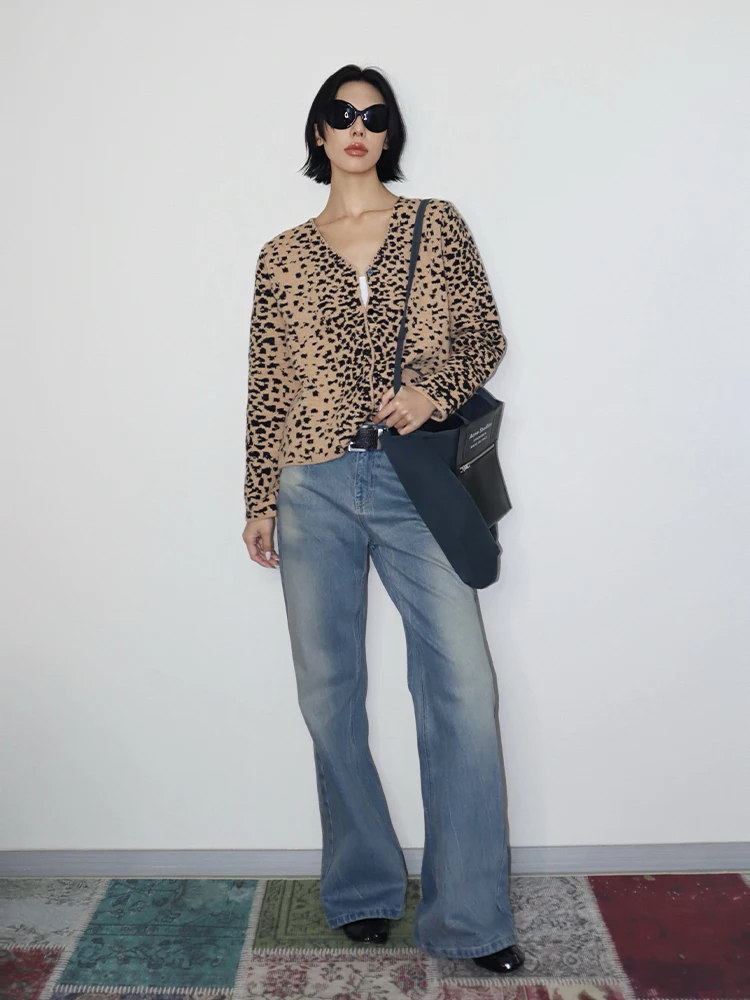 Женские расклешенные джинсы VanessaLab Micro винтажные синие брюки со средней талией