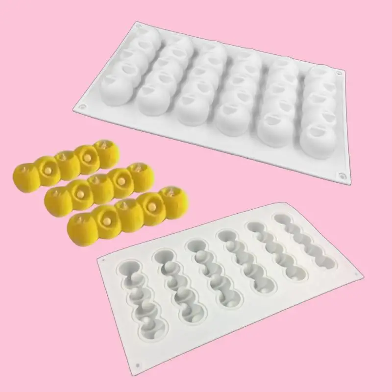 

3D Cake Mold Caterpillar Mold DIY Chocolates Cake Ice Cream Mousses Jellies Easy Demold Baking Tools Baking Mold Silicone Mold