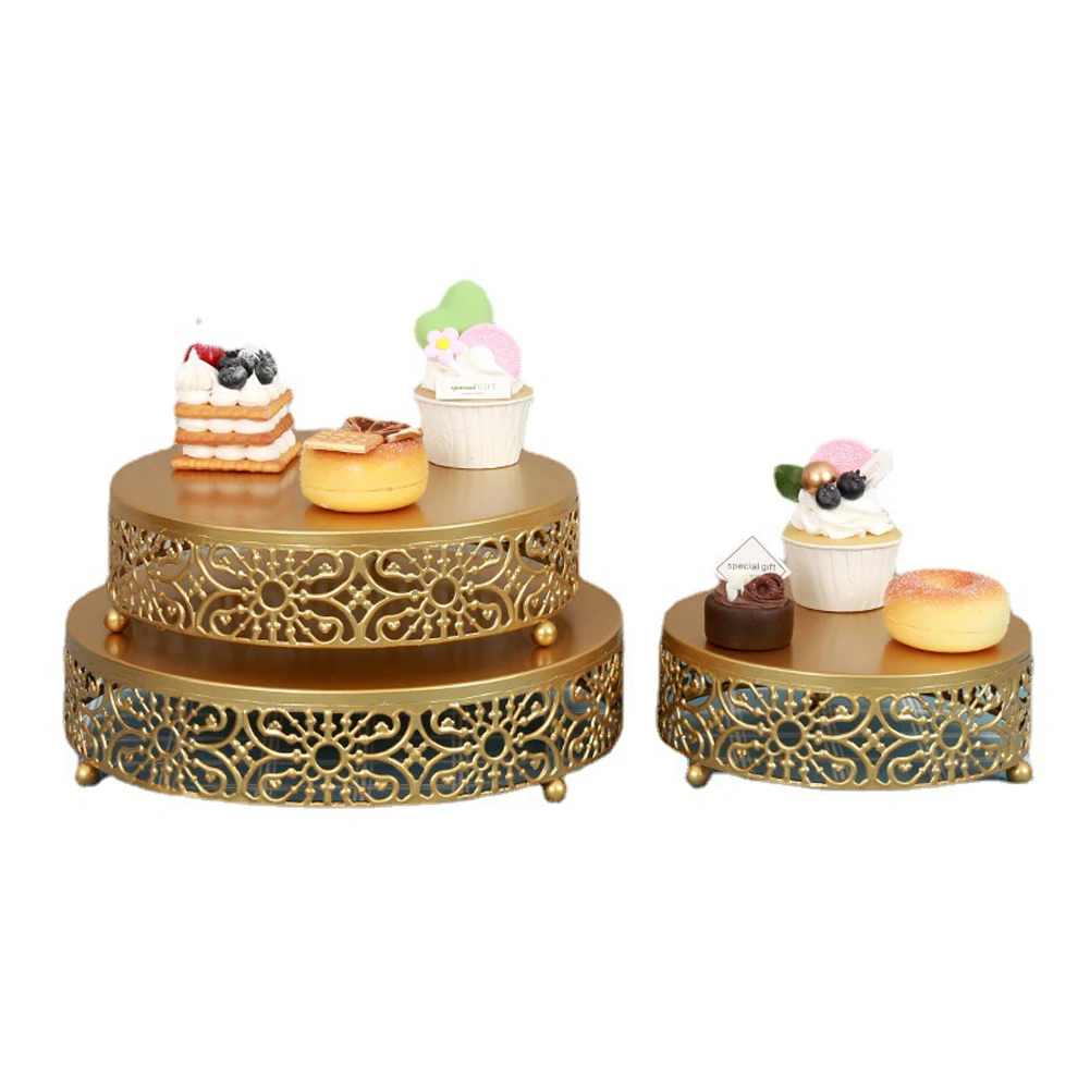 

3pcs Gorgeous Cake Stands Set For Dessert Table Pastry Event Birthday Wedding Afternoon Tea Party Display Plate