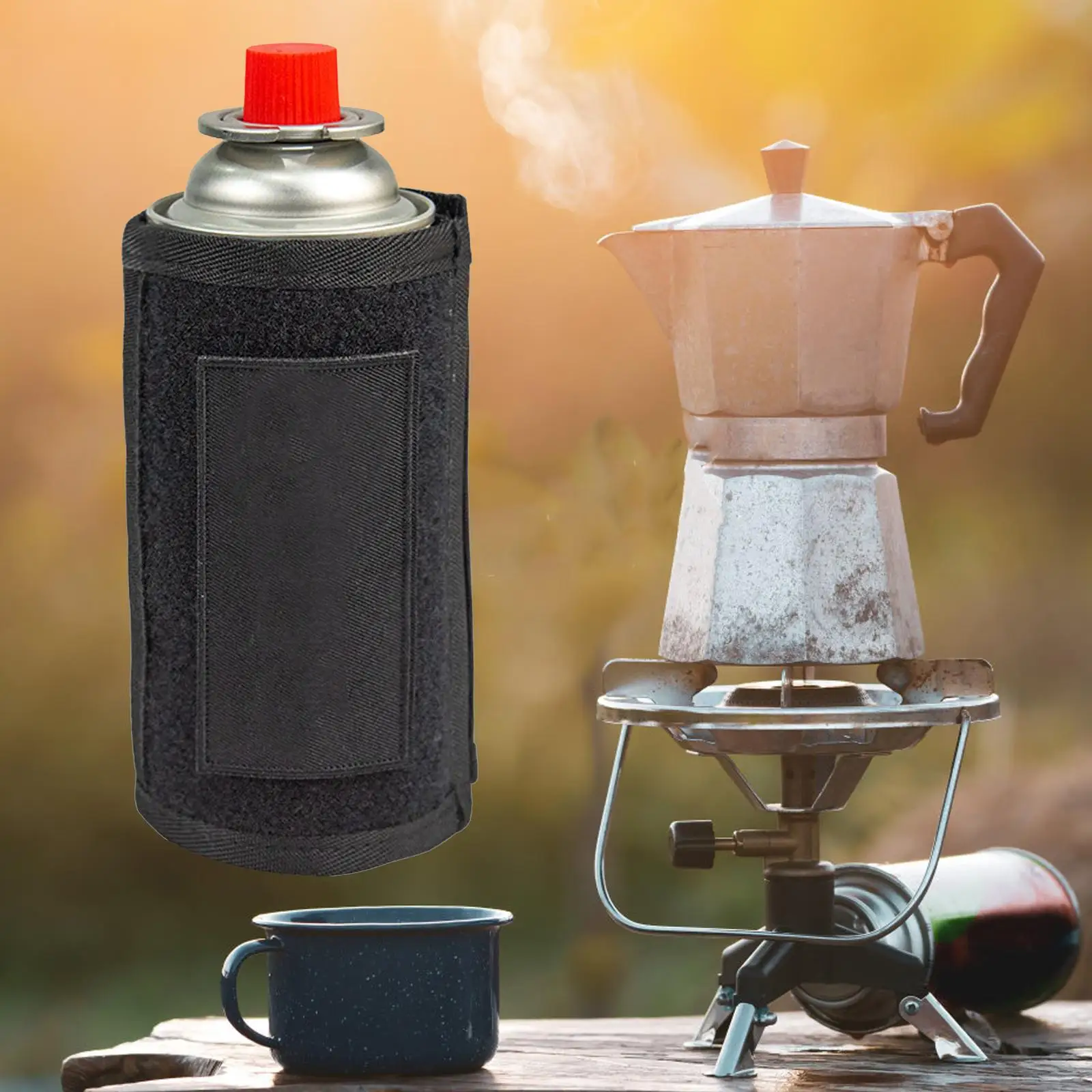 

Gas Canister Cover Protective Case Shockproof Durable for BBQ Hiking Outdoor