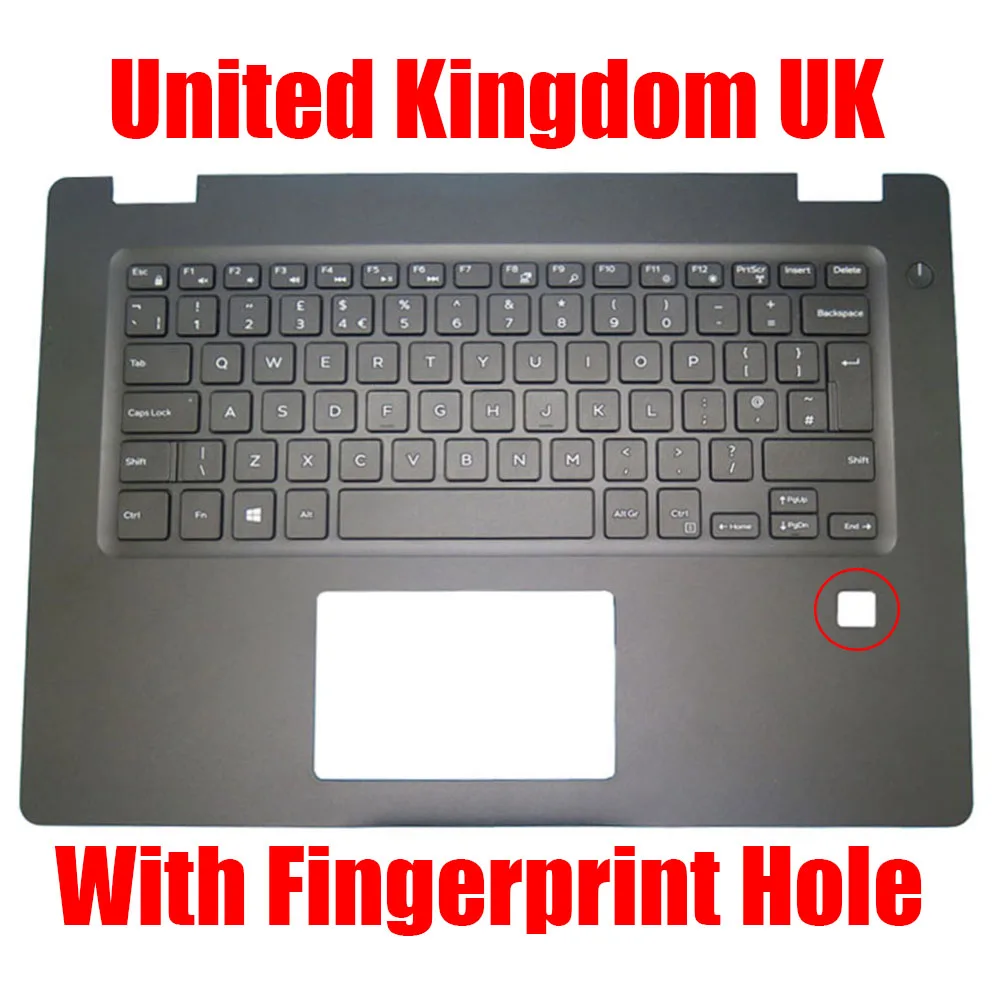 Подставка для рук ноутбука DELL Latitude 3490 073TX6 73TX6 без подсветки Nordic с отверстием