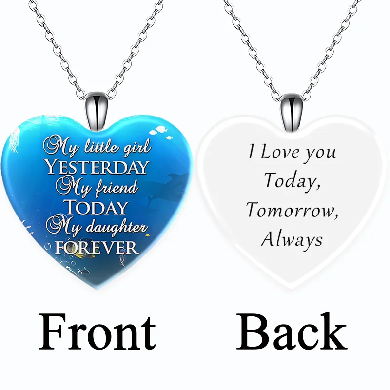 

Fashion Jewelry Love Crystal Pendant Necklace English