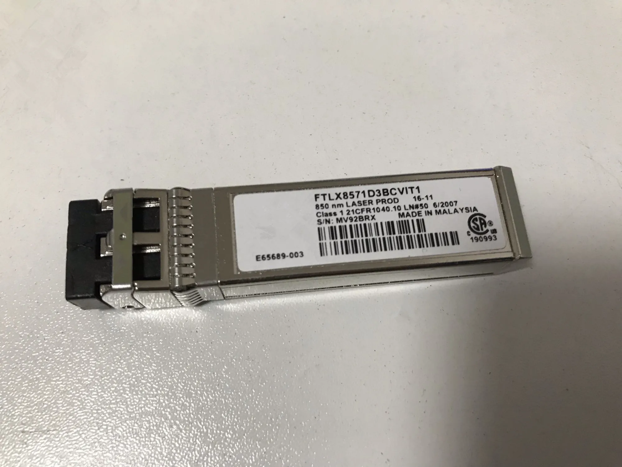 Inte-l 10g sr/FTLX8571D3BCVIT1/lc-lc 850nm Transceiver/10g Network adapter Switch Optical fiber module