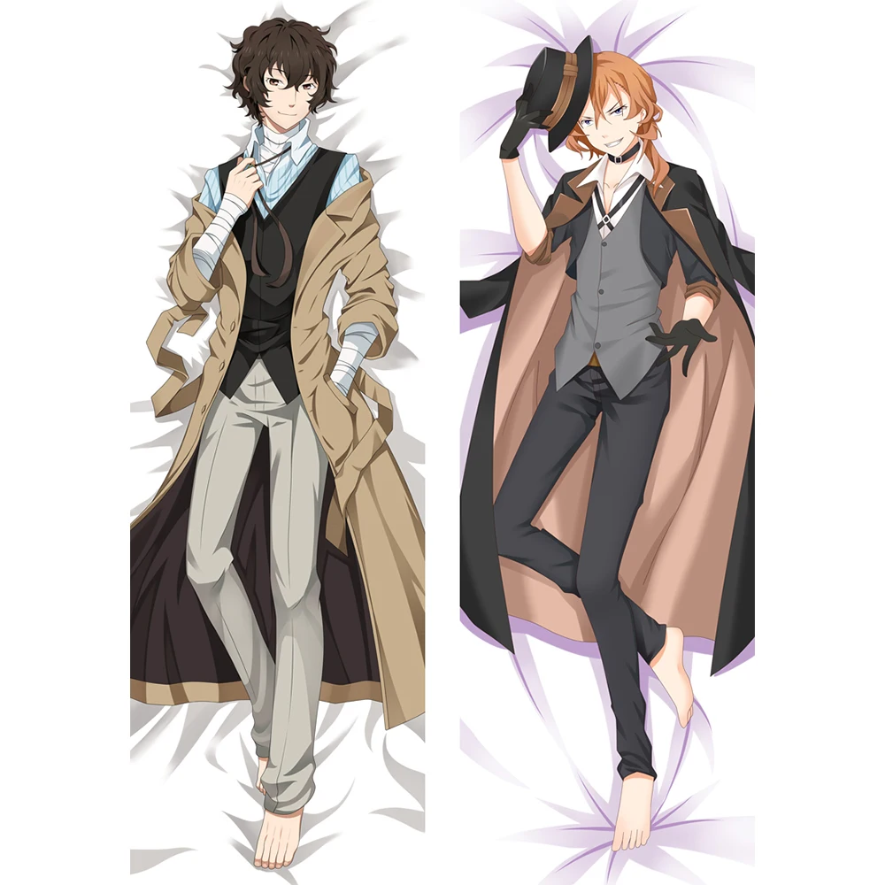 ПОЛУЧИТЬ 50x180см НАДУВНОЙ ЧЕХОЛ ДЛЯ ДАКИМАКУРЫ BUNGO STRAY DOGS ДЛЯ ОБНИМАНИЯ КОРПУСА, НАВОЛОЧКА ДЛЯ ПОДУШКИ АНИМЕ ДЛЯ ДЕКОРА ДОМА, КОСПЛЕЙНЫЕ АТРИБУТЫ