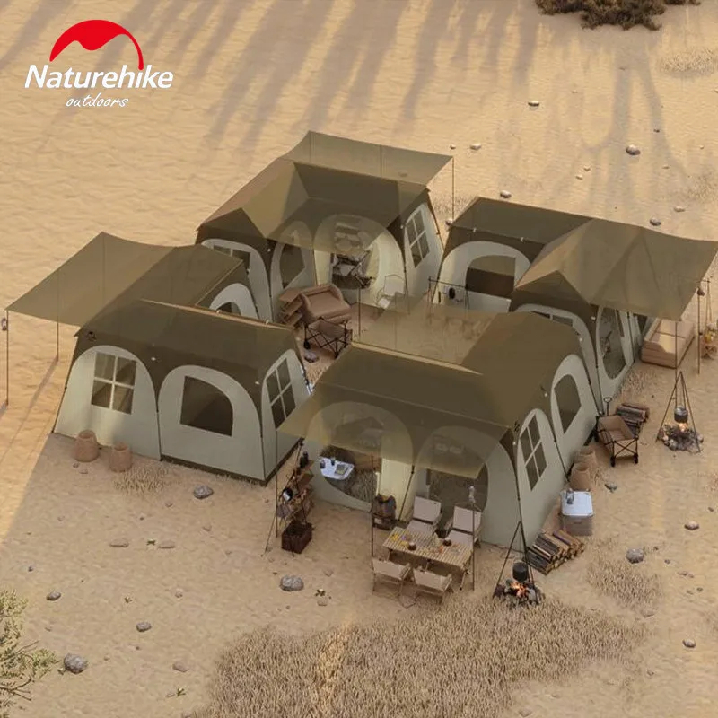 Naturehike Outdoor Village Suite Tent 3Room 2 Hall великомасштабная роскошная туристическая палатка 28