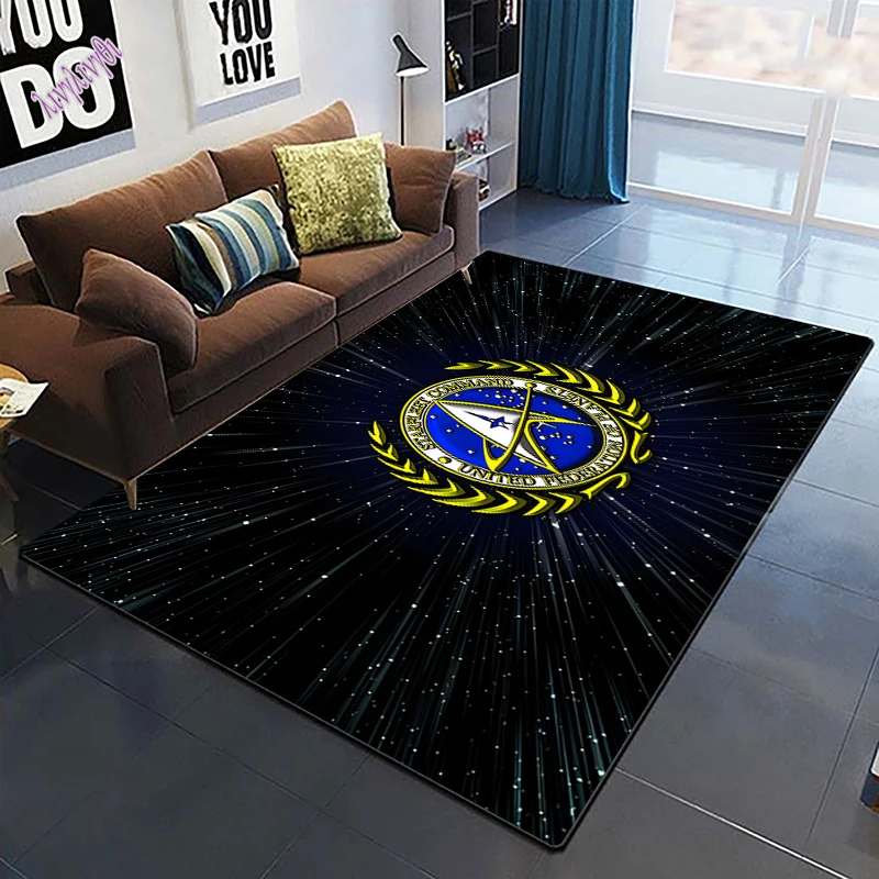 

Star T-Trek Carpet Living Room Home Decor Sofa Table Rug Anti Slip Chair Cushion Lounge Mat Bohemia Tapestry