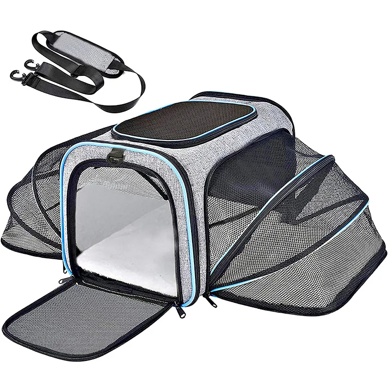 

Travel Reflective Bag Bag Carrier Cat Airlines Large Soft Puppy Carrier Tape Cat Foldable Pet Capacity Approved Expandable Bag