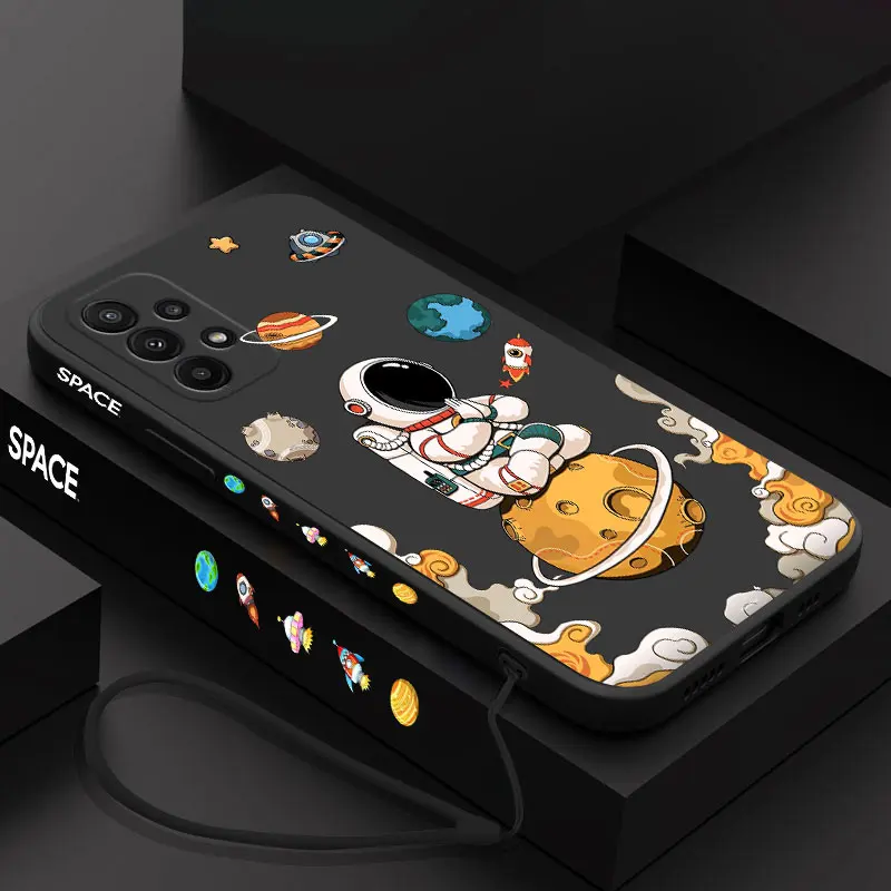 

Yoga Astronaut Phone Case For Samsung A14 A73 A53 A33 A23 A13 A03 A03S A04 A04S A72 A52 A52S A32 A22 A12 A02 A71 A51 4G 5G