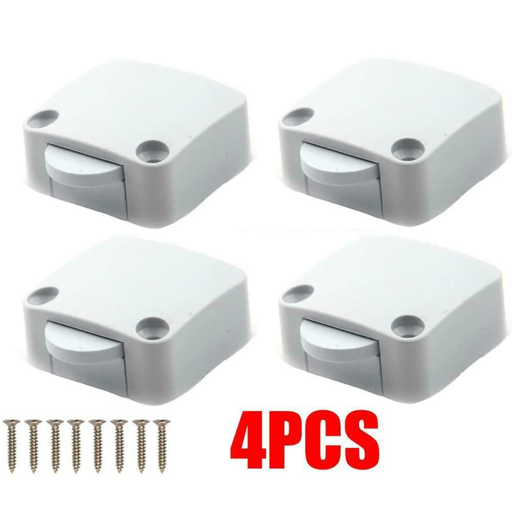 

Gate Switch Pantry Switch Indoor Outdoor Self-reset White 202A 4pcs Cabinet Door Light For Cupboard 100% Brand New